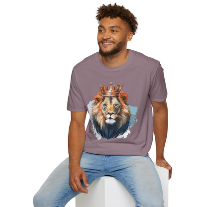 Lion Shirt Unisex Animal Tee Gildan Softstyle 64000 100 Percent Ring Spun Cotton