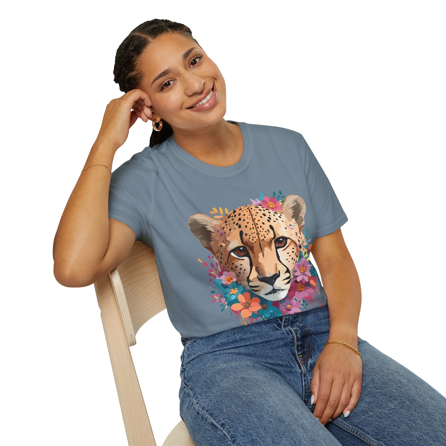 Cheetah Shirt, Shirt with Cheetah, Cheetah Tee, Shirt with Animals