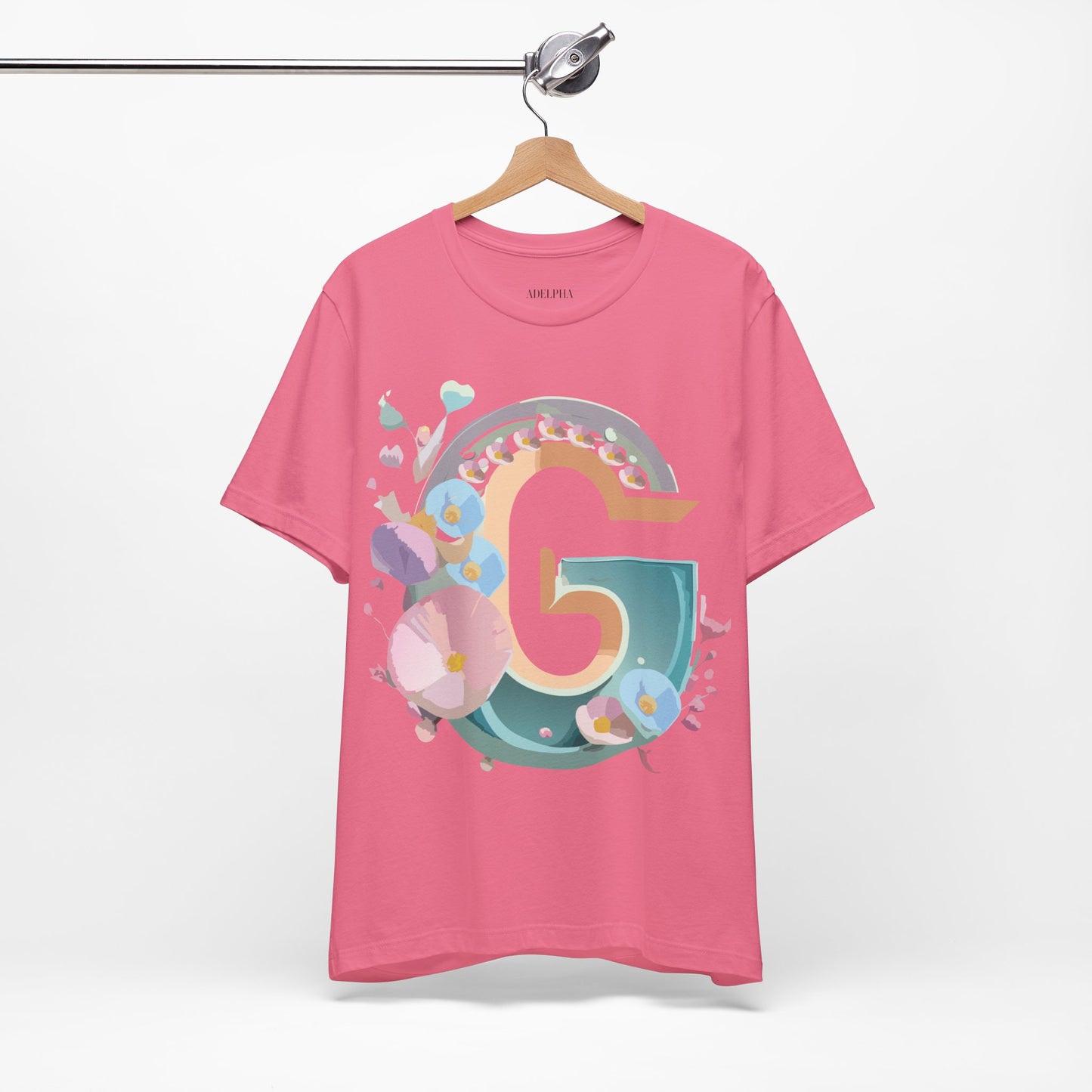 Natural Cotton Tee Shirt - Letters Collection - G