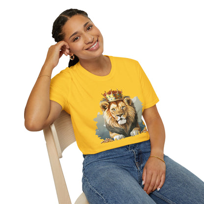 Lion Shirt Unisex Animal Tee Gildan Softstyle 64000 Comfort Fit