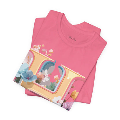 Natural Cotton Tee Shirt - Letters Collection - H Printify