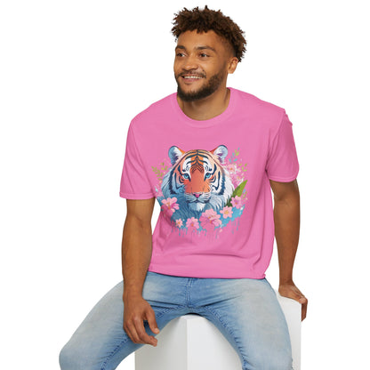 Unisex Tiger Shirt Gildan Softstyle 64000 Cotton Tee Everyday Comfort