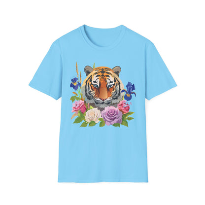 Unisex Tiger Shirt Softstyle Graphic Tee 100 Percent Cotton Apparel