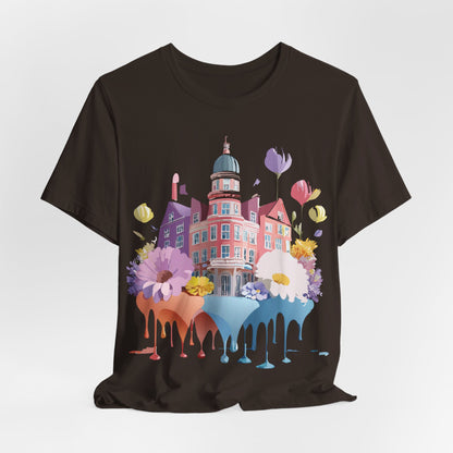 Natural Cotton Tee Shirt - Beautiful Places Collection - Amsterdam Printify
