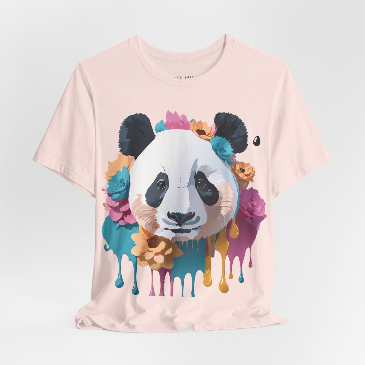 T-Shirt aus natürlicher Baumwolle mit Panda