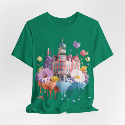 Natural Cotton Tee Shirt - Beautiful Places Collection - Amsterdam Printify