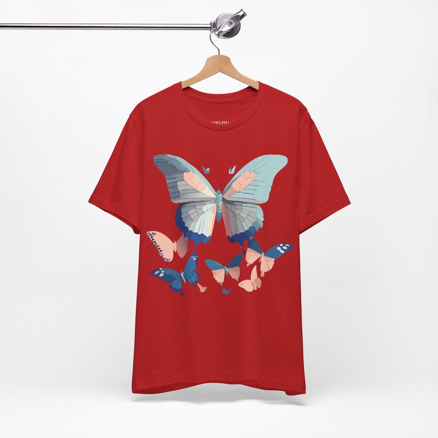 T-shirt en coton naturel avec papillon