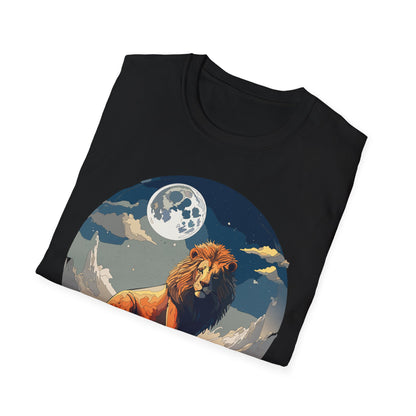 Lion Shirt Unisex Animal Tee Softstyle 64000 100 Percent Ring-Spun Cotton