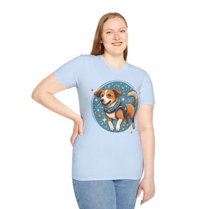 Unisex Dog And Animal Print Shirt Gildan Softstyle 64000 Tee
