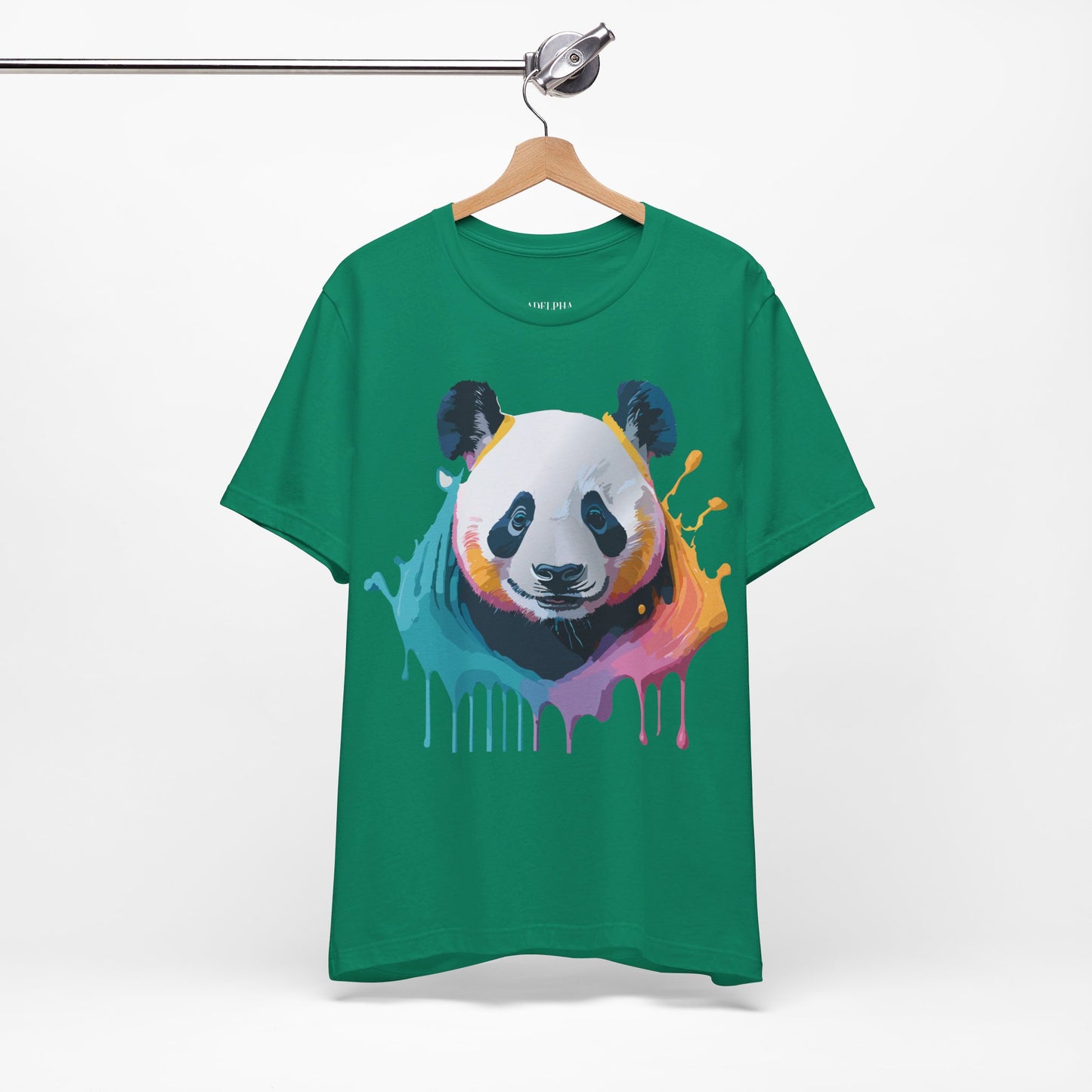 T-Shirt aus natürlicher Baumwolle mit Panda