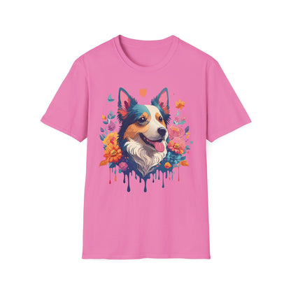 Animal Print Dog Shirt Unisex Softstyle Cotton Tee For Pet Lovers