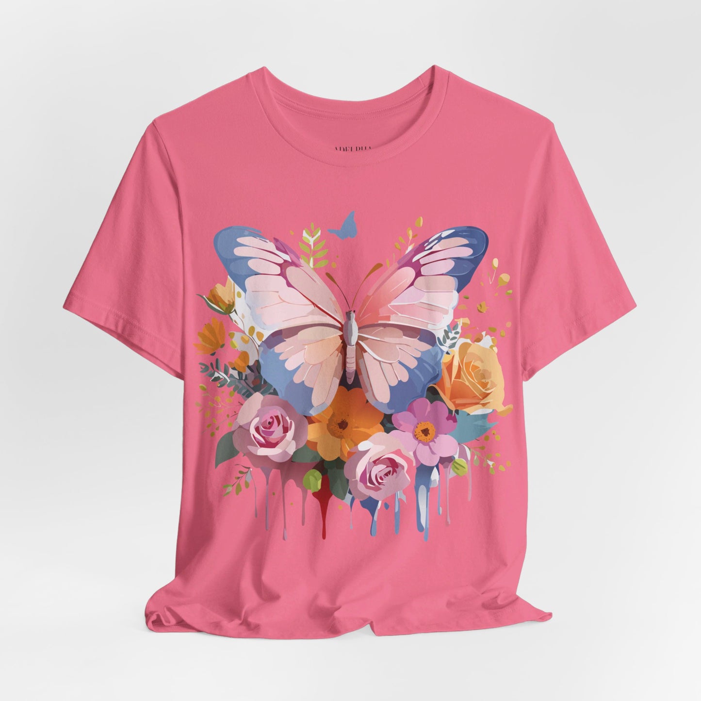 T-shirt en coton naturel avec papillon