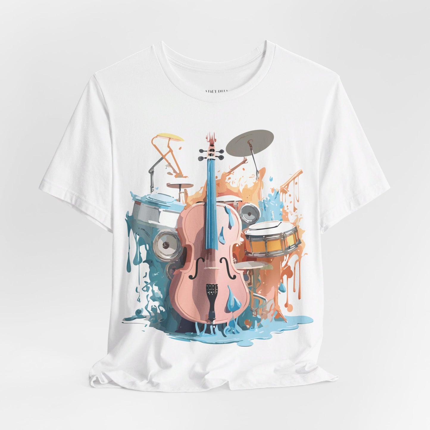 T-Shirt aus natürlicher Baumwolle – Musikkollektion