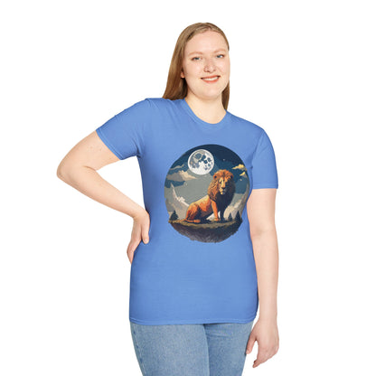Lion Shirt Unisex Animal Tee Softstyle 64000 100 Percent Ring-Spun Cotton