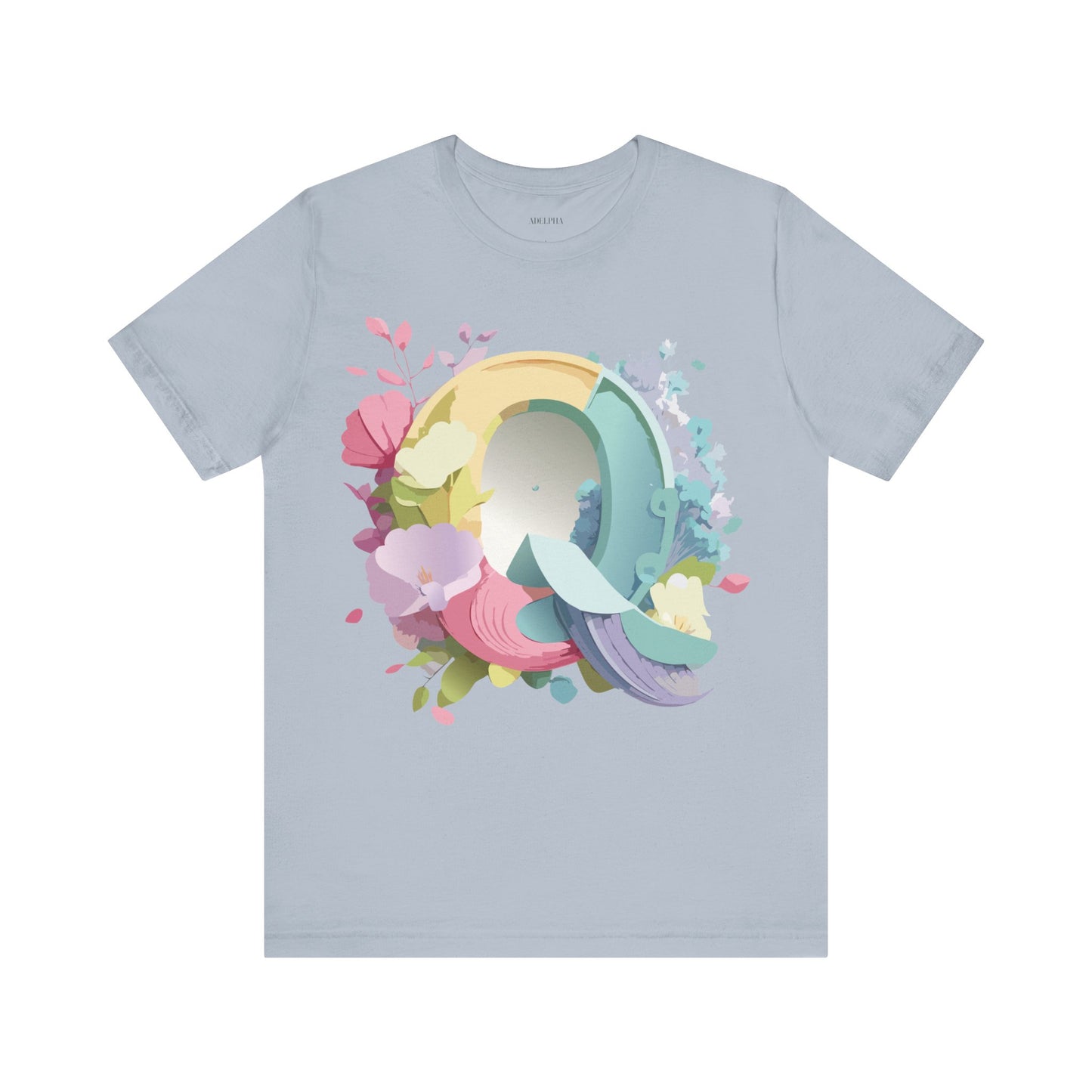 T-shirt en coton naturel - Collection Lettres - Q