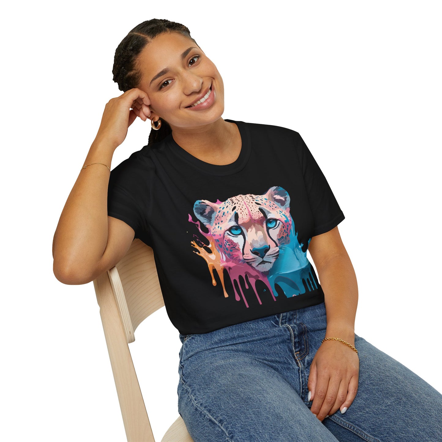 Cheetah Shirt, Shirt with Cheetah, Cheetah Tee, Shirt with Animals