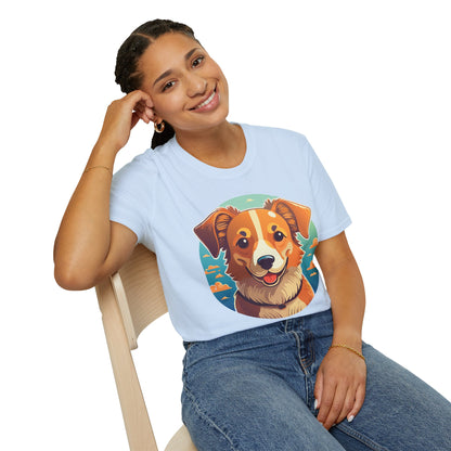 Dog Shirt Unisex Animal Tee One Hundred Percent Cotton Softstyle Gildan 64000