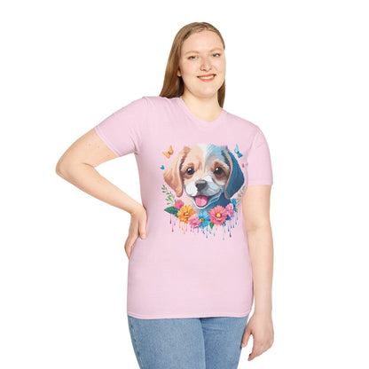 Dog Shirt Unisex Softstyle Tee Gildan 64000 100 Percent Ring Spun Cotton