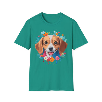 Unisex Dog Shirt Animal Tee Gildan Softstyle 64000 Cotton Tee