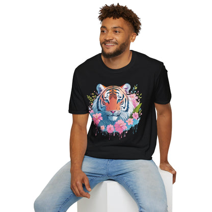 Unisex Tiger Shirt Gildan Softstyle 64000 Cotton Tee Everyday Comfort