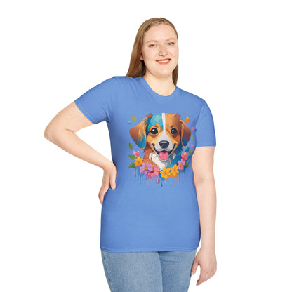 Dog Shirt Unisex Animal Tee 100 Percent Cotton Gildan Softstyle 64000