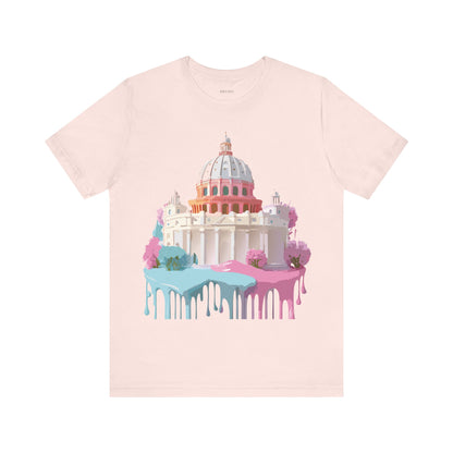Natural Cotton Tee Shirt - Beautiful Places Collection - Rome Printify
