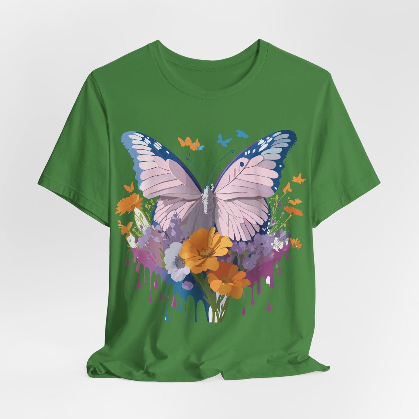 T-shirt en coton naturel avec papillon