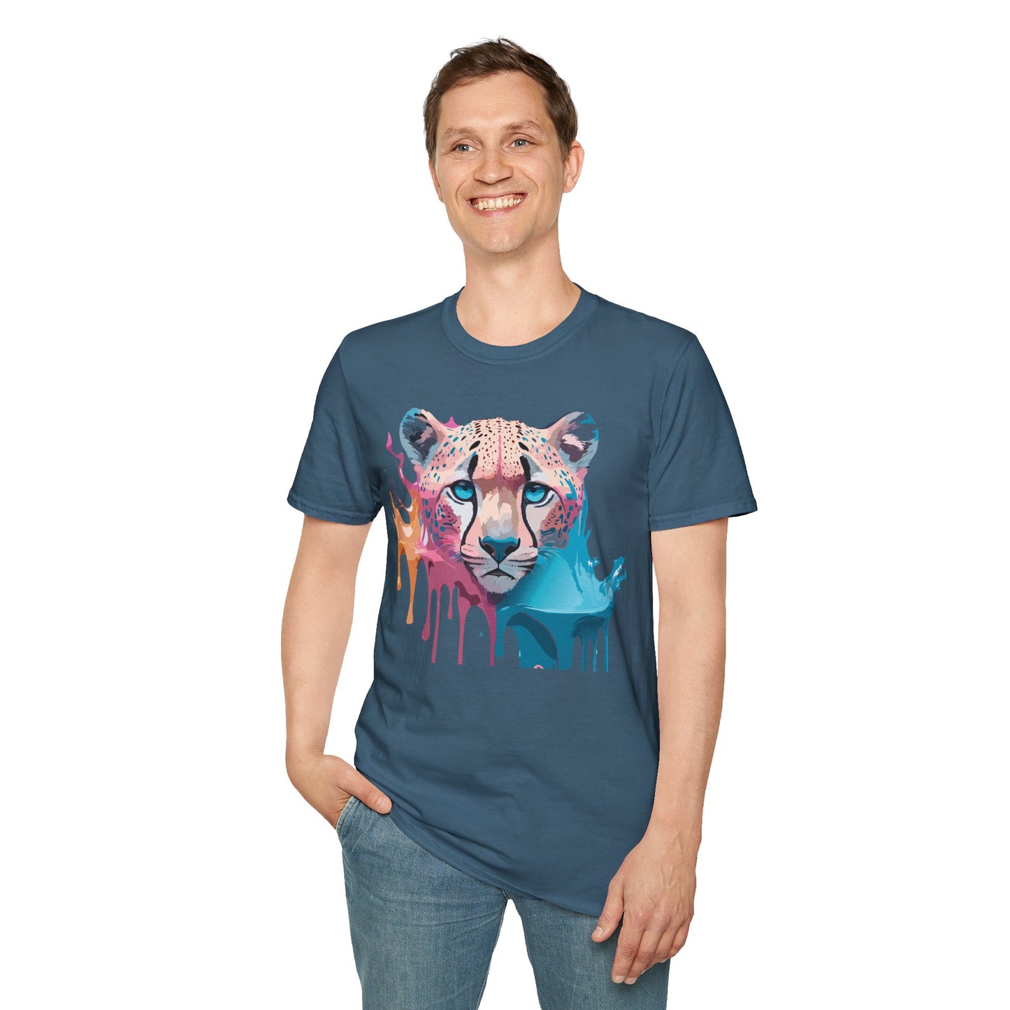 Cheetah Shirt, Shirt with Cheetah, Cheetah Tee, Shirt with Animals