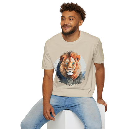 Lion Shirt Unisex Animal Tee Gildan Softstyle 64000 100 Percent Ring Spun Cotton