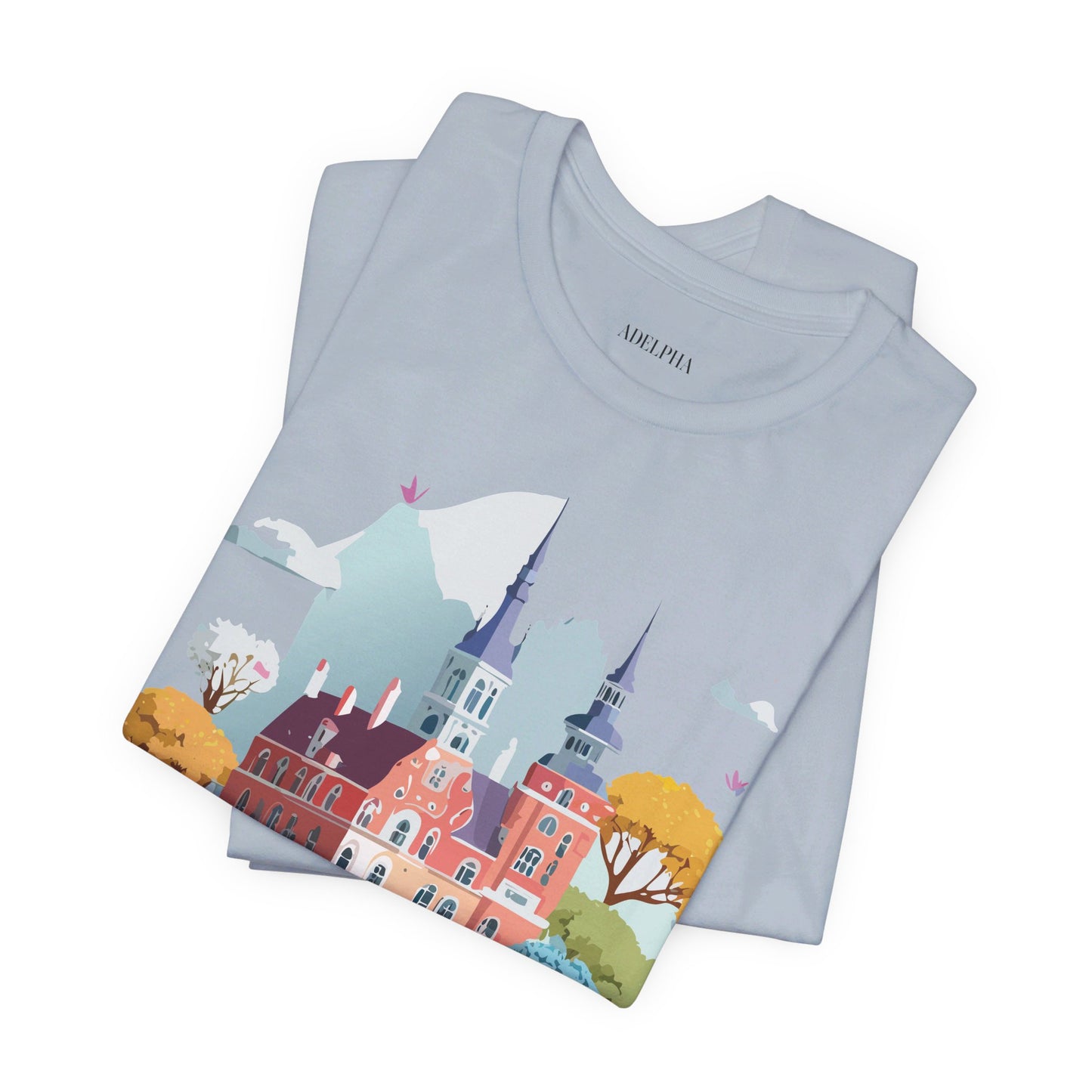 Natural Cotton Tee Shirt - Beautiful Places Collection - Warnemünde and Rostock - Germany