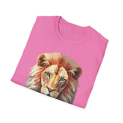 Lion Shirt Unisex Animal Tee Gildan Softstyle 64000 Cotton Tee