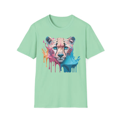 Unisex Cheetah Tee Softstyle Gildan 64000 100 Percent Cotton