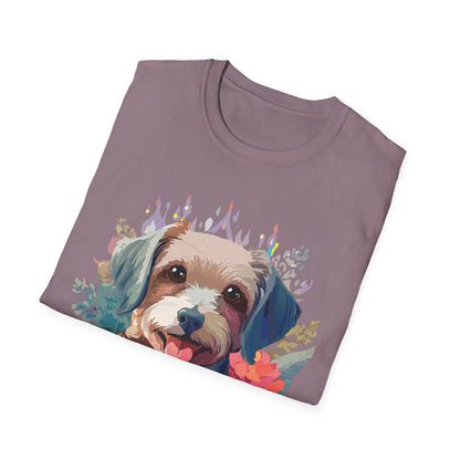 Dog Shirt Unisex Animal Tee Gildan Softstyle 64000 Short Sleeve Tee