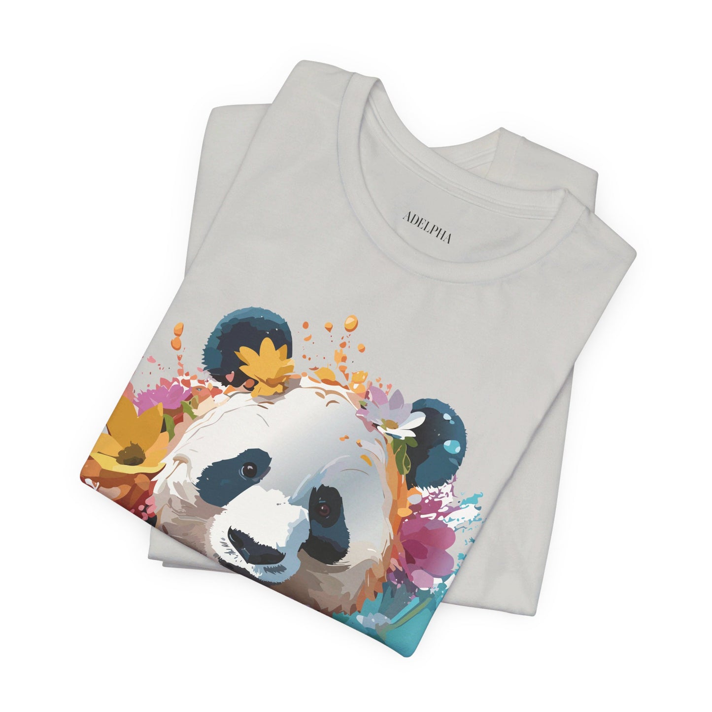 T-shirt en coton naturel avec panda