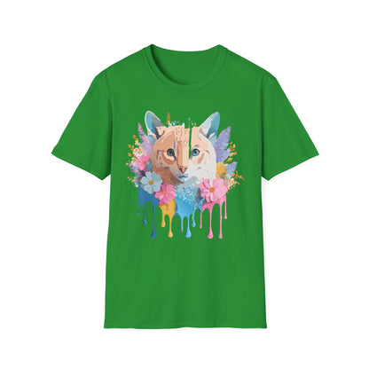 Unisex Cat Shirt Softstyle Tee 100 Percent Ring Spun Cotton Gildan 64000