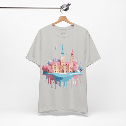 Natural Cotton Tee Shirt - Beautiful Places Collection - Prague Printify
