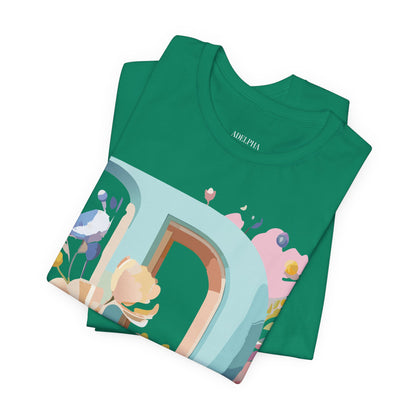 Natural Cotton Tee Shirt - Letters Collection - D Printify