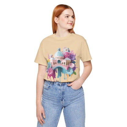 Natural Cotton Tee Shirt - Beautiful Places Collection - Venice Printify