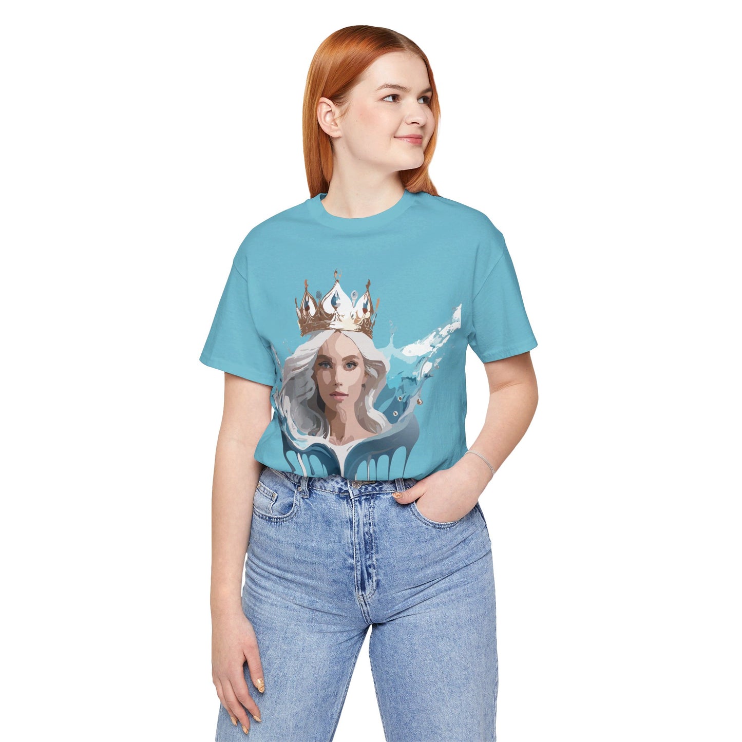 T-Shirt aus natürlicher Baumwolle – Queen Collection