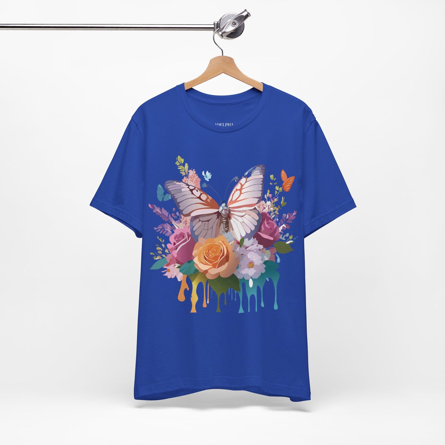 T-shirt en coton naturel avec papillon