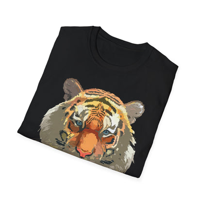 Unisex Tiger Shirt Gildan Softstyle 64000 Cotton Tee For Everyday Comfort