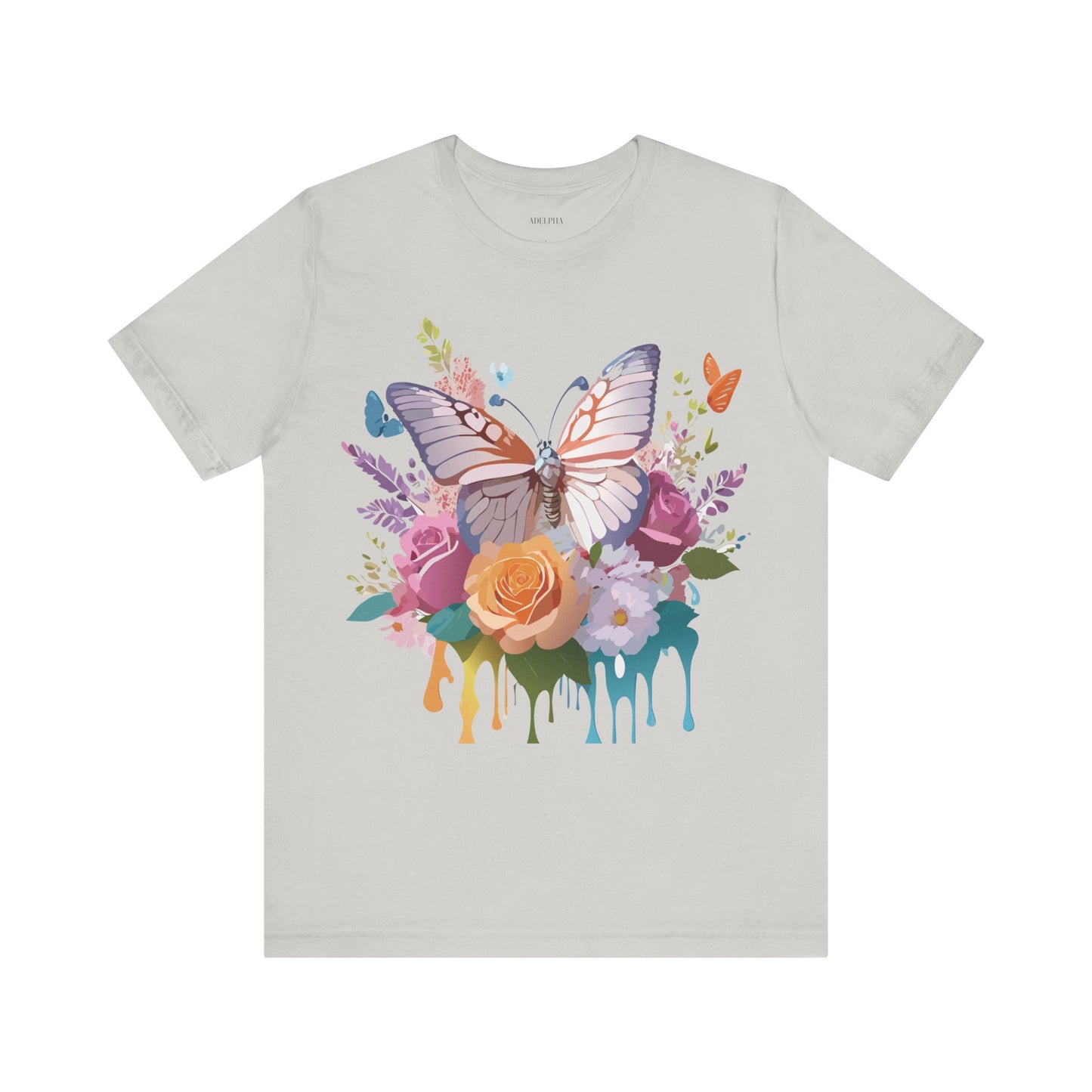 T-shirt en coton naturel avec papillon