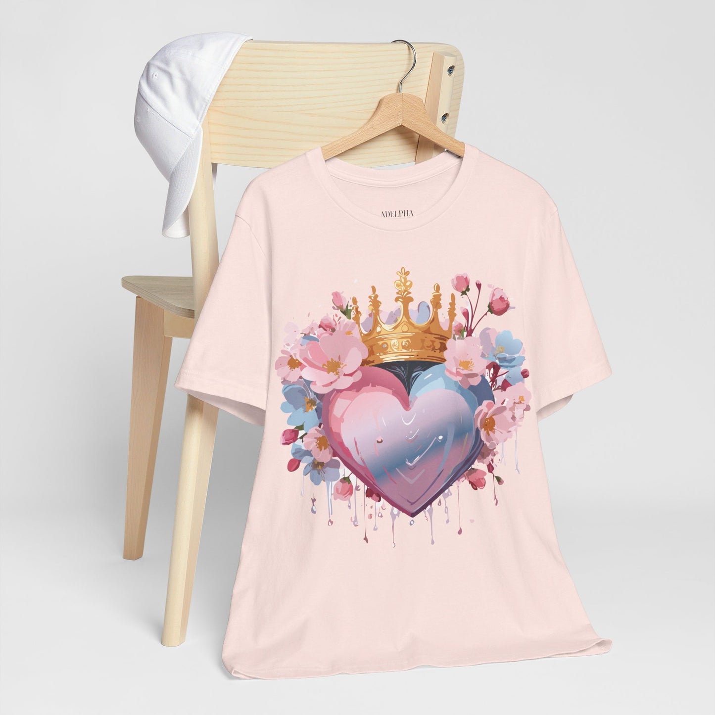 T-Shirt aus natürlicher Baumwolle – Love Story-Kollektion