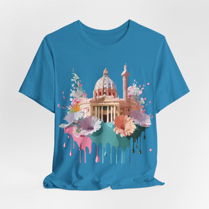 Natural Cotton Tee Shirt - Beautiful Places Collection - Rome Printify