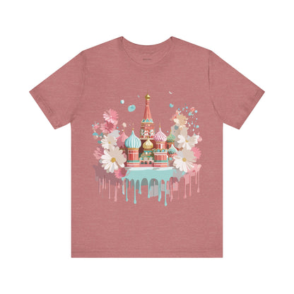 Natural Cotton Tee Shirt - Beautiful Places Collection - Moscow Printify