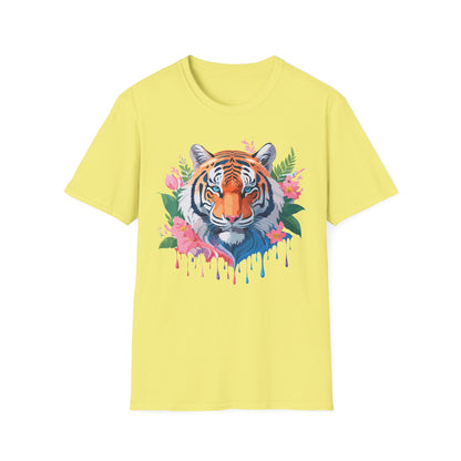 Tiger Shirt Unisex Animal Tee Softstyle Gildan 64000 Cotton Tee