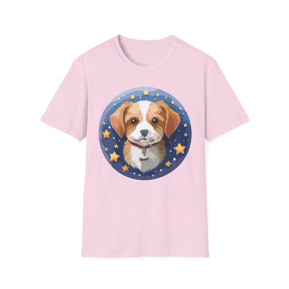 Unisex Dog Shirt Animal Print Tee Gildan Softstyle 64000 Cotton