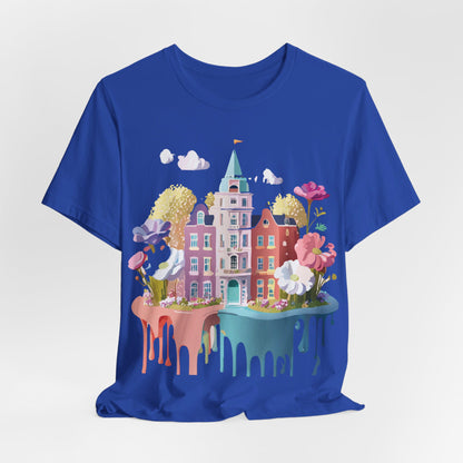 Natural Cotton Tee Shirt - Beautiful Places Collection - Amsterdam Printify