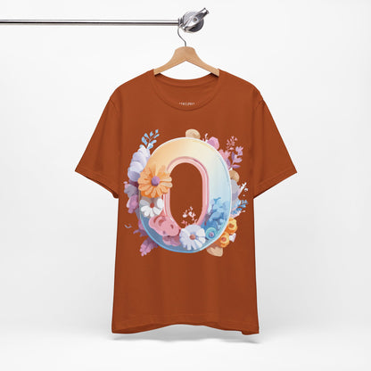 Natural Cotton Tee Shirt - Letters Collection - O Printify