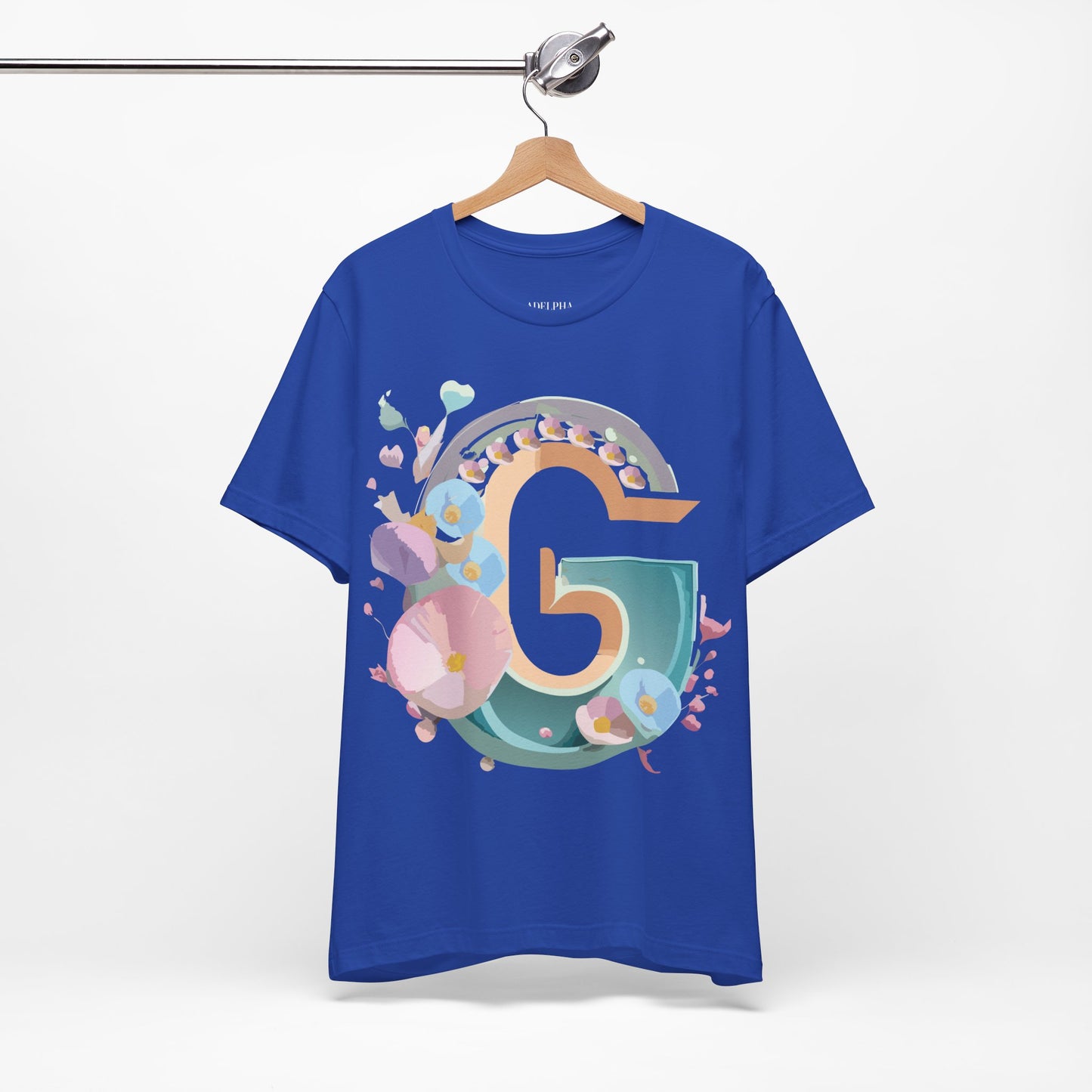 Natural Cotton Tee Shirt - Letters Collection - G